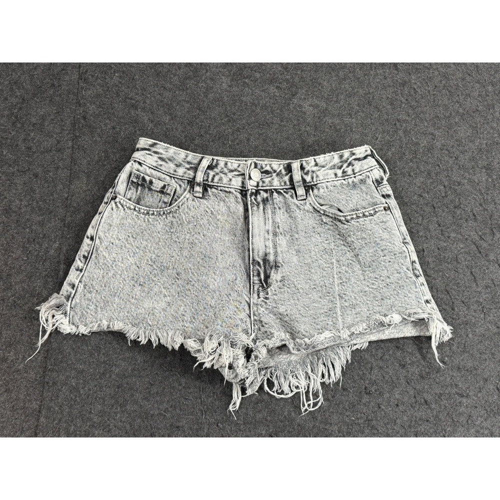 PacSun Women's High Rise Festival Distressed Cutoff Denim Shorts Size 25
